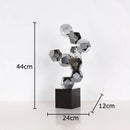 GobekUsa Geometric Crystal Ball Desk Ornament: Abstract Crafts Crystal Artwork for Aesthetic Room Decor