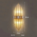 GobekUsa Crystal Strip LED Wall Lamp for Living Room, Bedroom, Study, Balcony Lighting