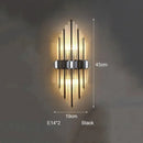 GobekUsa Crystal Strip LED Wall Lamp for Living Room, Bedroom, Study, Balcony Lighting