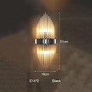 GobekUsa Crystal Strip LED Wall Lamp for Living Room, Bedroom, Study, Balcony Lighting
