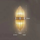 GobekUsa Crystal Strip LED Wall Lamp for Living Room, Bedroom, Study, Balcony Lighting