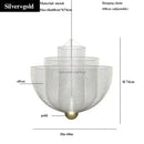 GobekUsa Geometric Iron Chandelier | Nordic Loft Pendant Light Fixture