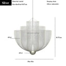 GobekUsa Geometric Iron Chandelier | Nordic Loft Pendant Light Fixture