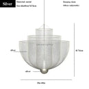 GobekUsa Geometric Iron Chandelier | Nordic Loft Pendant Light Fixture