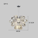GobekUsa Glass Pinecone LED Chandelier: Modern Art Deco Pendant Lighting