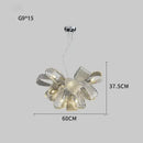 GobekUsa Glass Pinecone LED Chandelier: Modern Art Deco Pendant Lighting