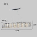 GobekUsa Glass Pinecone LED Chandelier: Modern Art Deco Pendant Lighting
