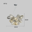 GobekUsa Glass Pinecone LED Chandelier: Modern Art Deco Pendant Lighting