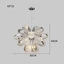 GobekUsa Glass Pinecone LED Chandelier: Modern Art Deco Pendant Lighting