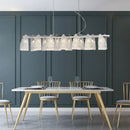 GobekUsa Glass Pinecone LED Chandelier: Modern Art Deco Pendant Lighting