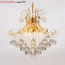 GobekUsa Crystal Chandelier: Modern Silver/Gold Lustre De Cristal Pendant Light for Living Room