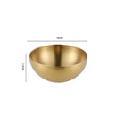Modern silver & gold stainless steel mixing bowls kitchen set by Decorbites
