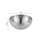Modern silver & gold stainless steel mixing bowls kitchen set by Decorbites