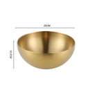 Modern silver & gold stainless steel mixing bowls kitchen set by Decorbites