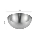 Modern silver & gold stainless steel mixing bowls kitchen set by Decorbites