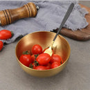 Modern silver & gold stainless steel mixing bowls kitchen set by Decorbites