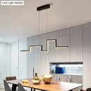 GobekUsa 31.5"/39" Linear Kitchen Island LED Pendant Light - Minimalistic Metal Design in Black/Grey, Warm/White