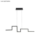 GobekUsa 31.5"/39" Linear Kitchen Island LED Pendant Light - Minimalistic Metal Design in Black/Grey, Warm/White