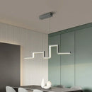 GobekUsa 31.5"/39" Linear Kitchen Island LED Pendant Light - Minimalistic Metal Design in Black/Grey, Warm/White