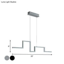 GobekUsa 31.5"/39" Linear Kitchen Island LED Pendant Light - Minimalistic Metal Design in Black/Grey, Warm/White