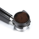 Modern silver machined coffee dosing funnel ring kitchen accessory by Decorbites