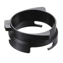 Modern silver machined coffee dosing funnel ring kitchen accessory by Decorbites