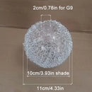 Modern silver mesh decorbites glass lampshade living room light cover by Decorbites