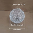 Modern silver mesh decorbites glass lampshade living room light cover by Decorbites