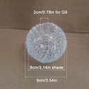 Modern silver mesh decorbites glass lampshade living room light cover by Decorbites