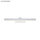 GobekUsa Modern Streamlined LED Vanity Wall Light - White Metal Shade, Warm/White Light, 17"/23" L