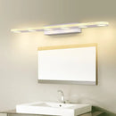 GobekUsa Oblong Bathroom LED Vanity Light Acrylic 4/6 Lights Simplicity Wall Mounted Mirror Lighting in Warm/White