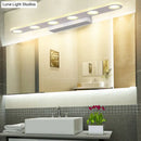 GobekUsa Oblong Bathroom LED Vanity Light Acrylic 4/6 Lights Simplicity Wall Mounted Mirror Lighting in Warm/White