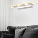 GobekUsa Oblong Bathroom LED Vanity Light Acrylic 4/6 Lights Simplicity Wall Mounted Mirror Lighting in Warm/White