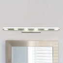 GobekUsa Oblong Bathroom LED Vanity Light Acrylic 4/6 Lights Simplicity Wall Mounted Mirror Lighting in Warm/White