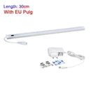 Modern silver rectangular led cabinet light with hand sweep switch kitchen by Decorbites