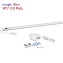 Modern silver rectangular led cabinet light with hand sweep switch kitchen by Decorbites