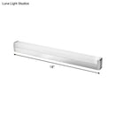 GobekUsa Modern LED Silver Vanity Wall Sconce Light in Warm/White for Bathroom