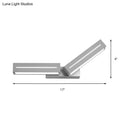 GobekUsa Modern Acrylic Rectangle Wall Mounted Light for Bedroom - Black/White Sconce Light