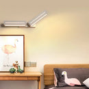 GobekUsa Modern Acrylic Rectangle Wall Mounted Light for Bedroom - Black/White Sconce Light