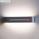 GobekUsa 11"/15" Modern LED Wall Washer Light - Silver Rectangular Sconce Fixture with Aluminum Shade, Warm/White Light