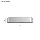 GobekUsa 11"/15" Modern LED Wall Washer Light - Silver Rectangular Sconce Fixture with Aluminum Shade, Warm/White Light