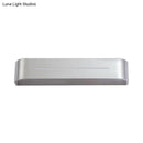 GobekUsa 11"/15" Modern LED Wall Washer Light - Silver Rectangular Sconce Fixture with Aluminum Shade, Warm/White Light