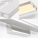 GobekUsa Dia Slim Vanity Lighting Acrylic LED Wall Sconce Lamp: 16.5"/20.5" Diameter, Minimalistic Design, Silver Finish, Warm/White Light for Bathroom
