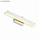 GobekUsa Dia Slim Vanity Lighting Acrylic LED Wall Sconce Lamp: 16.5"/20.5" Diameter, Minimalistic Design, Silver Finish, Warm/White Light for Bathroom