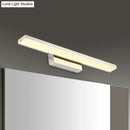 GobekUsa Dia Slim Vanity Lighting Acrylic LED Wall Sconce Lamp: 16.5"/20.5" Diameter, Minimalistic Design, Silver Finish, Warm/White Light for Bathroom