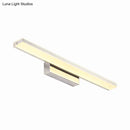GobekUsa Dia Slim Vanity Lighting Acrylic LED Wall Sconce Lamp: 16.5"/20.5" Diameter, Minimalistic Design, Silver Finish, Warm/White Light for Bathroom