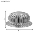 GobekUsa Modern Metallic Silver 3D Radial LED Sconce Light - Wall Mount Lighting Fixture in 7 Colors