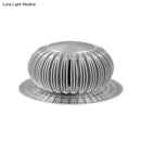GobekUsa Modern Metallic Silver 3D Radial LED Sconce Light - Wall Mount Lighting Fixture in 7 Colors