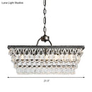 GobekUsa Modern Silver Teardrop Crystal Ceiling Light with 4/6 Heads for Living Room Island