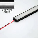 Modern silver u-shape led bar strip light kitchen under cabinet tube by Decorbites
